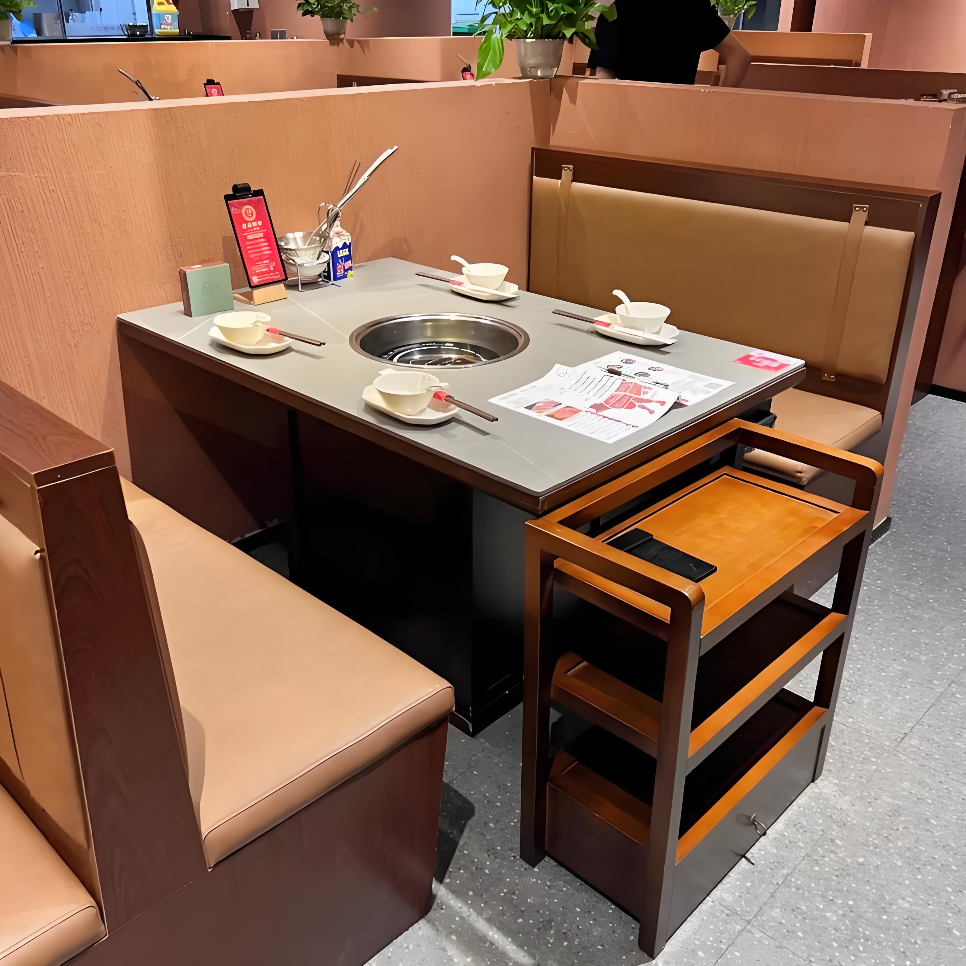 济南市无烟净化灶台中餐桌 - 厂家